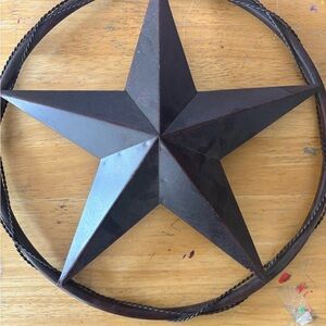 Rustic Metal Star Wall Decor